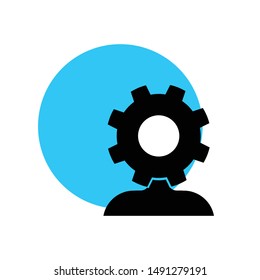 mechanical icon design vector in white background