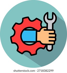 Mechanical Icon isometric Vector Illustration