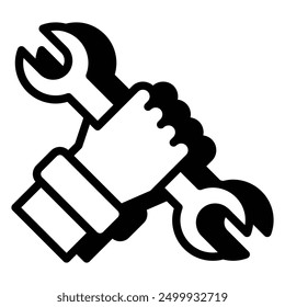 Mechanical Icon Vector With Shadow Style