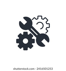 mechanical icon. vector.Editable stroke.linear style sign for use web design,logo.Symbol illustration.