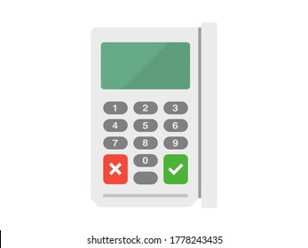 Mechanical illustration of a credit card reader.