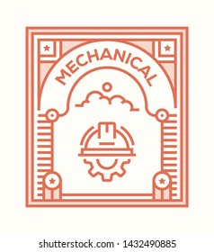 MECHANICAL AND ILLUSTRATION ICON CONCEPT