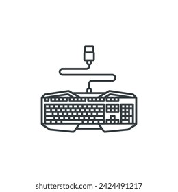 Mechanical Keyboard icon, vector illustration