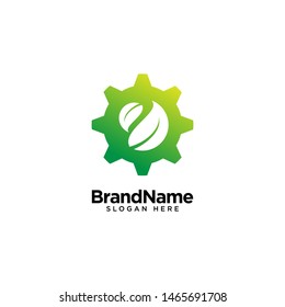 Mechanical Leaf Logo Design Inspiration
