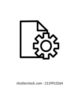 Vector de iconos de contorno de lista mecánica
