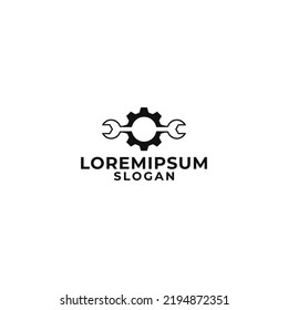 mechanical logo, workshop equipment logo, simple logo icon.