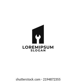 mechanical logo, workshop equipment logo, simple logo icon.