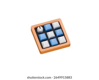 mechanical macropad icon 3d illustration render