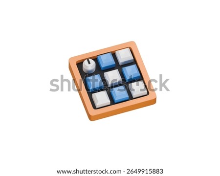mechanical macropad icon 3d illustration render