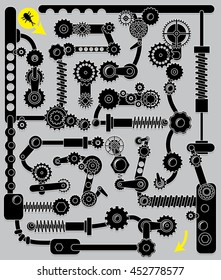 Mechanical maze. Intelligent task for children.
