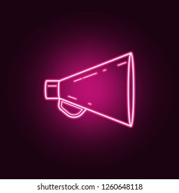 mechanical megaphone icon. Elements of Media in neon style icons. Simple icon for websites, web design, mobile app, info graphics
