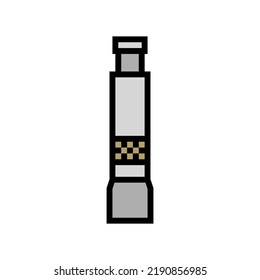 mechanisches Mühle Farbsymbol Vektorgrafik. mechanisches Mühlzeichen. einzelne Symbolillustration