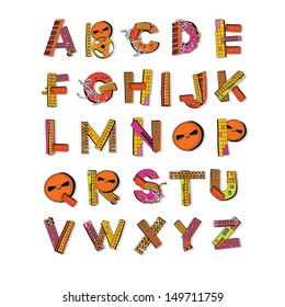 Mechanical music vector alphabet