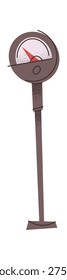 Mechanical parking clock time dial