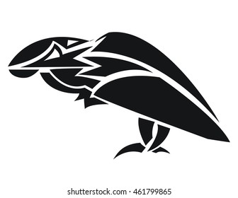 Mechanical  parrot silhouette