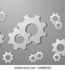 mechanical part, gear vector