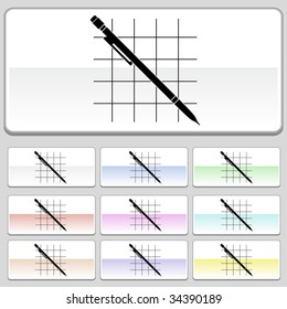 mechanical pencil icon glide