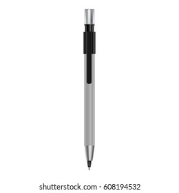 Mechanical pencil mockup. Realistic illustration of mechanical pencil vector mockup for web