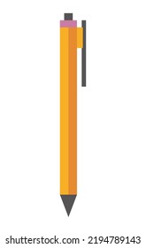 mechanical pencil school supply isolated icon