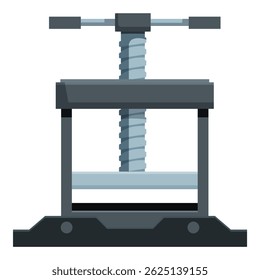 Mechanical press featuring a twisting handle for applying pressure, ideal for various industrial and crafting applications