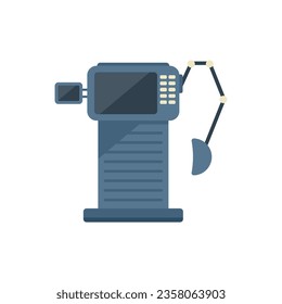 Mechanical respiratory machine icon flat vector. Medical hospital. Care device isolated