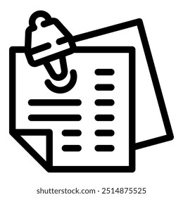 Mechanical robot arm stamping important legal document for automation