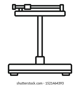 Mechanical scales icon. Outline mechanical scales vector icon for web design isolated on white background