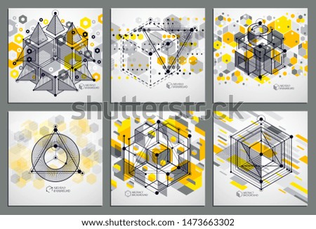 Similar – graue 3D Würfel