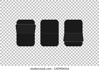 Mechanical scoreboard digits or flip clock template. Vector illustration