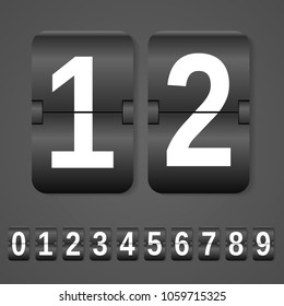 Mechanical scoreboard set