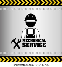 mechanical service design, vector illustration eps10 graphic 