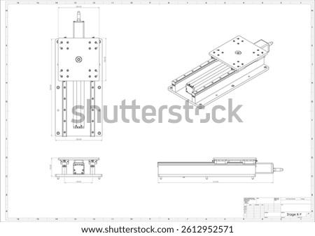The mechanical is stage X-Y which consists of actuator and linear guide