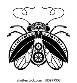 mechanical steampunk beetle