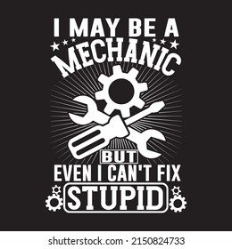 Mechanical T shirt design with custom vector
