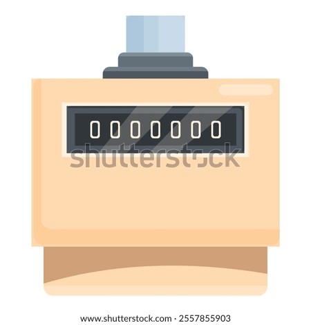 Mechanical tally counter displaying zero, commonly used for counting tasks