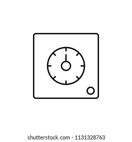 mechanical time icon. Element of automation icon for mobile concept and web apps. Thin line mechanical time icon can be used for web and mobile. Premium icon