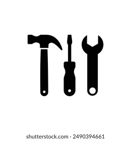  Icono y logotipo de herramientas mecánicas