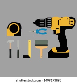 Mechanical tools for industries stock vector