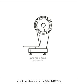 Mechanical trading scales on the isolated background. Suitable for business presentations, banners, websites or other printed materials.