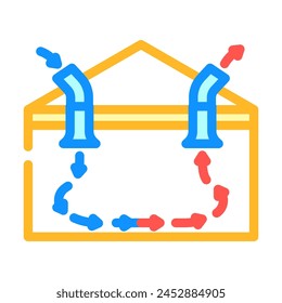 mechanical ventilation color icon vector. mechanical ventilation sign. isolated symbol illustration