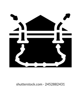 mechanical ventilation glyph icon vector. mechanical ventilation sign. isolated symbol illustration