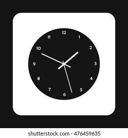 Mechanical watch icon in simple style isolated on white background. Time symbol