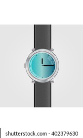 mechanical watch on a gray background