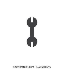 Mechanical wrench tool vector icon. filled flat sign for mobile concept and web design. Service repair simple solid icon. Symbol, logo illustration. Pixel perfect vector graphics