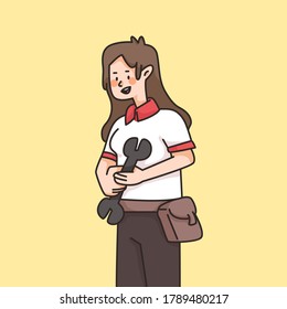 Mechaniken, mit denen Sie die süße Cartoon-Illustration auf der Website reparieren können