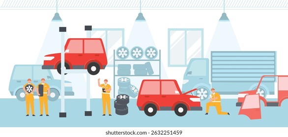 Mecânica de fixação de carros em mecânica
