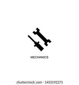 mechanics icon vector black design