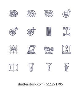 Mechanics icons