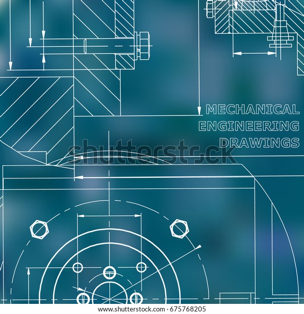 Mechanics. Technical design. Corporate\
Identity. Blue\
background