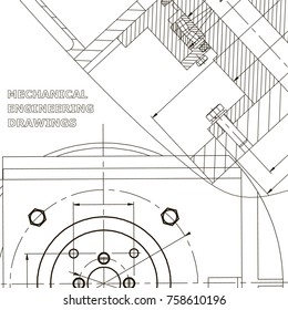 Mechanics. Technical design. Cover, flyer, banner. Corporate Identity